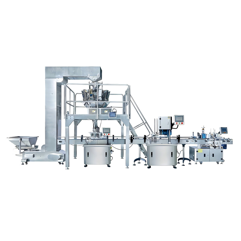 Линија за пуњење и паковање лименки / конзерви за суве производе 